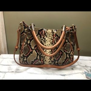 Brahmin ruby satchel handbag hermosa